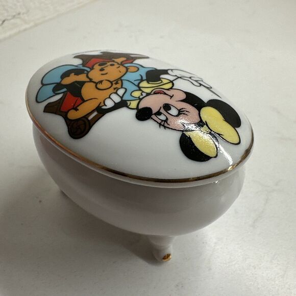 Minnie Mouse Trinket Box Jewelry Box Vintage Gift Collectible - Picture 6 of 16